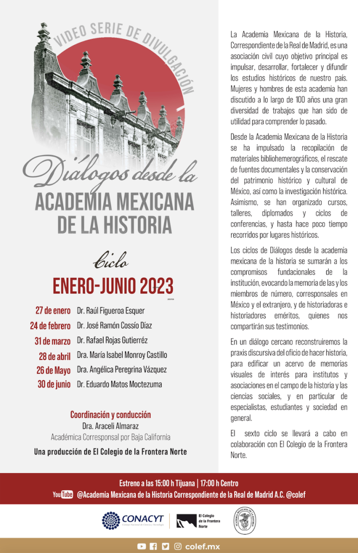 Diálogos desde la Academia Mexicana de la Historia 2023